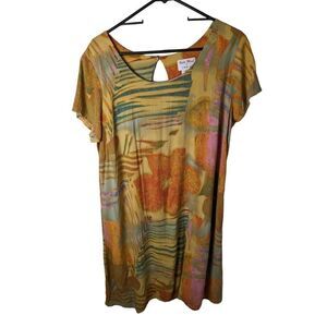 Vintage Hula Moon Dress 70s Style